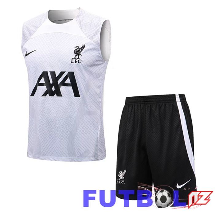 Chaleco De Futbol FC Liverpool + Shorts Blanco 22/23
