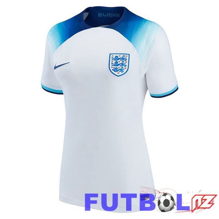Camiseta Inglaterra Mujer Primera Blanco 22/23