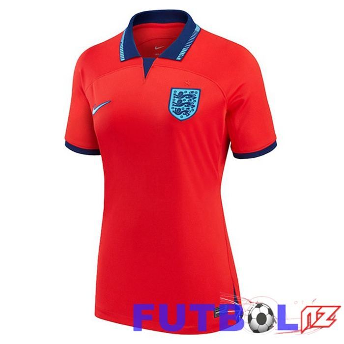 Camiseta Inglaterra Mujer Segunda Rojo 22/23