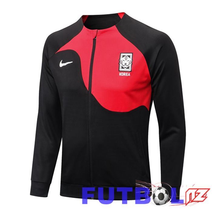 Chaquetas Futbol Corea Negro Rojo 22/23