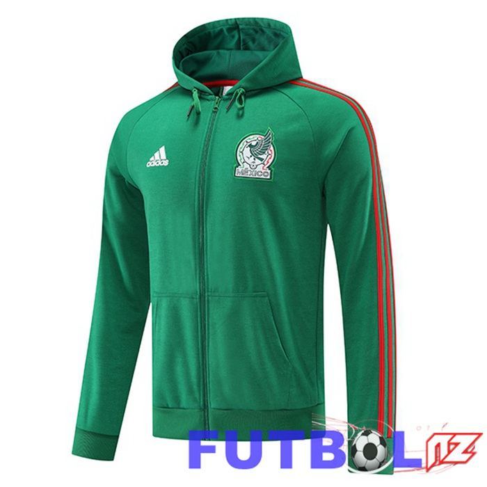Chaqueta Con Capucha México Verde 2022/2023