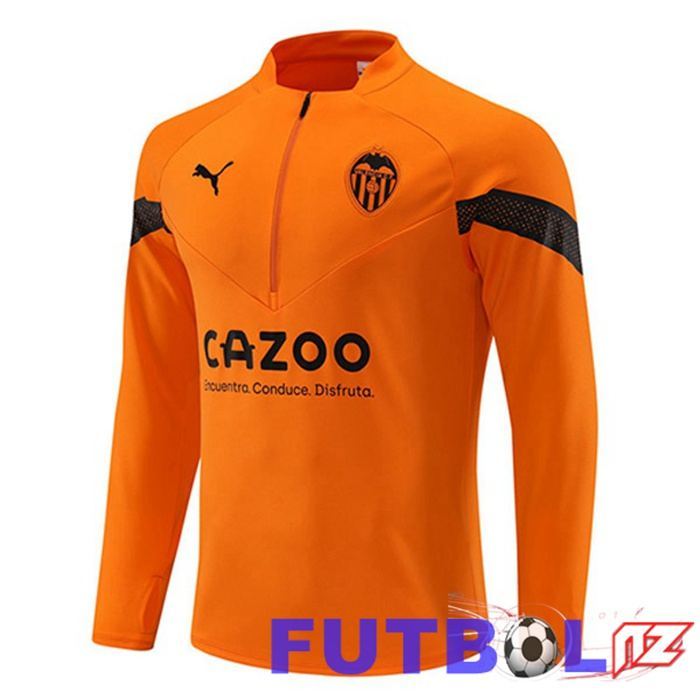 Sudadera De Entrenamiento Valencia CF Naranja 2022/2023
