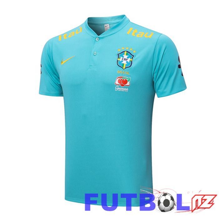 Camiseta Polo Brasil Azul 2022/2023