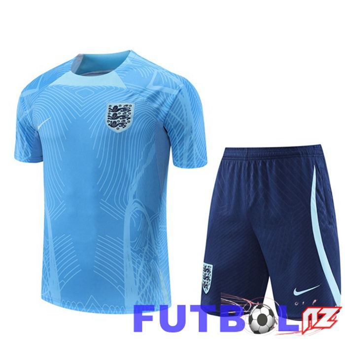 Camiseta Entrenamiento Inglaterra + Cortos Azul 2022/2023