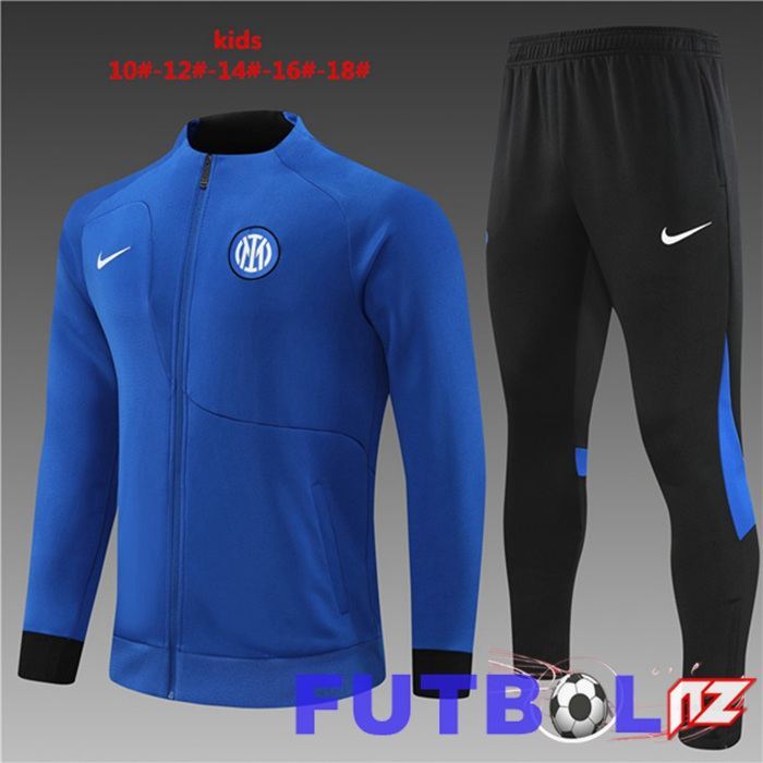 Chandal Equipos De Futbol - Chaqueta Inter Milan Ninos Azul 2022/2023