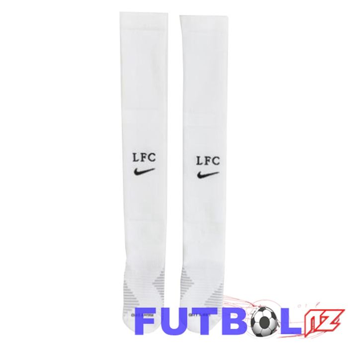 Calcetines De Futbol FC Liverpool Segunda Blanco 2022/2023