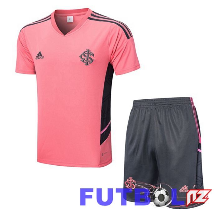 Camiseta Entrenamiento SC Internacional + Cortos Rosado 2022/2023