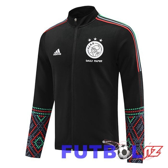 Chaquetas Futbol AFC Ajax Negro 2022/2023 Chaquetas Futbol AFC Ajax Negro 2022/2023