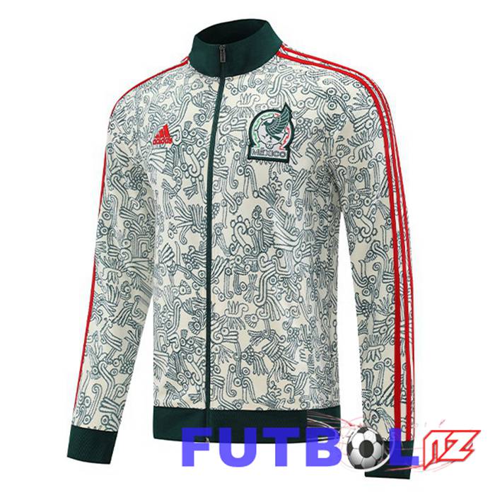Chaquetas Futbol México Blanco Verde 2022/2023