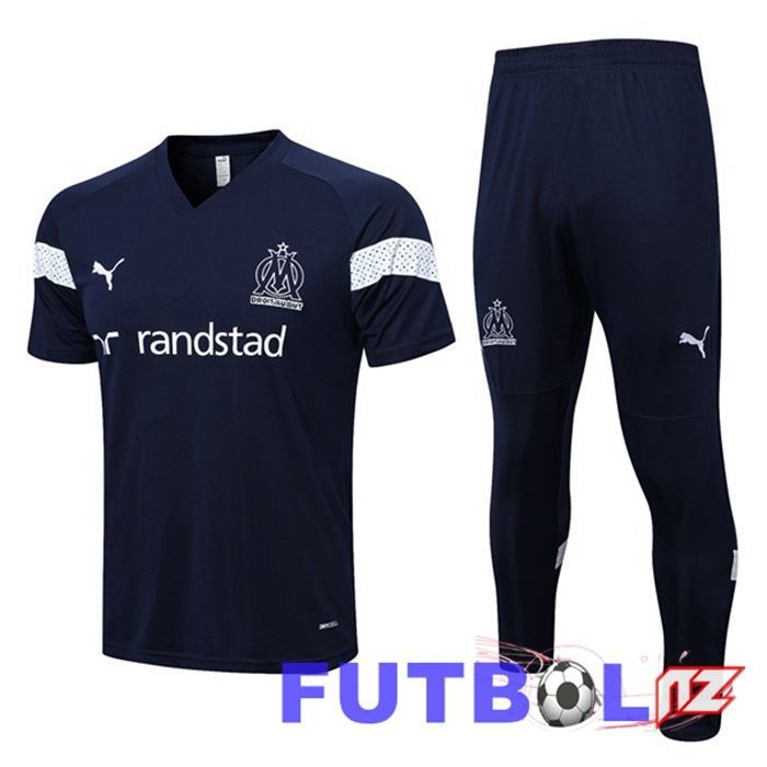 Camiseta Entrenamiento Marsella + Pantalones Azul Real 2022/2023