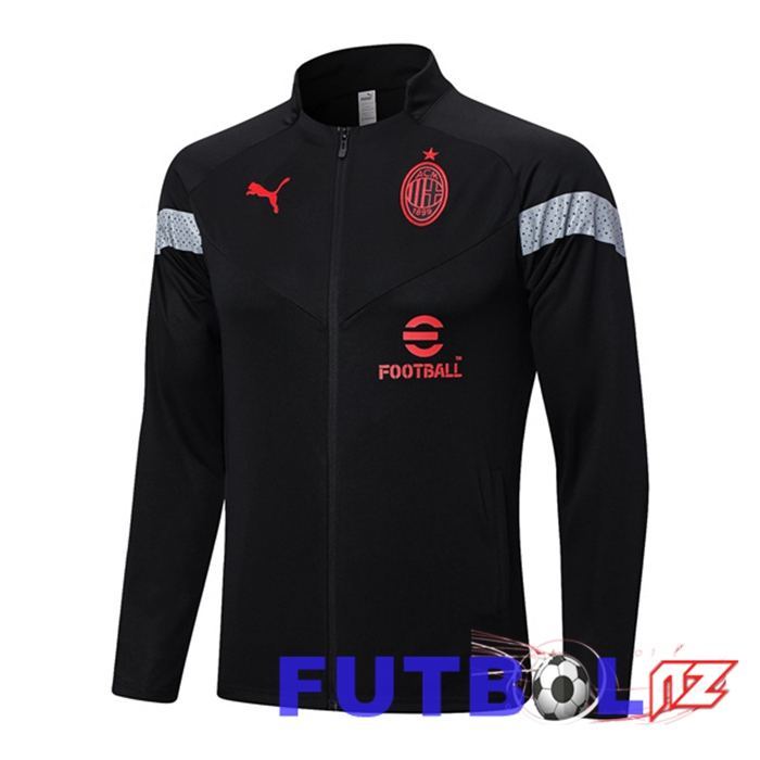 Chaquetas Futbol AC Milan Negro 2022/2023