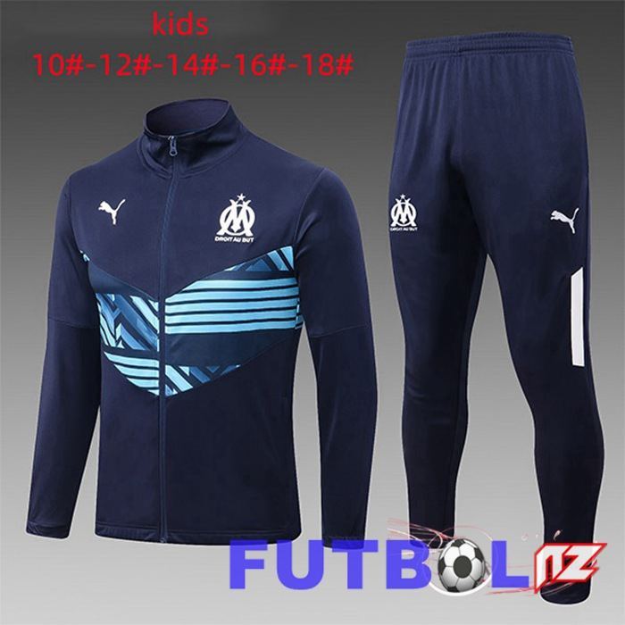 Chandal Equipos De Futbol - Chaqueta Marsella Ninos Azul Real 2022/2023