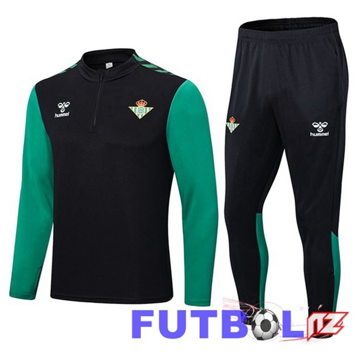 Chandal Equipos De Futbol Real Betis Negro Verde 2022/2023 Chandal Equipos De Futbol Real Betis Negro Verde 2022/2023