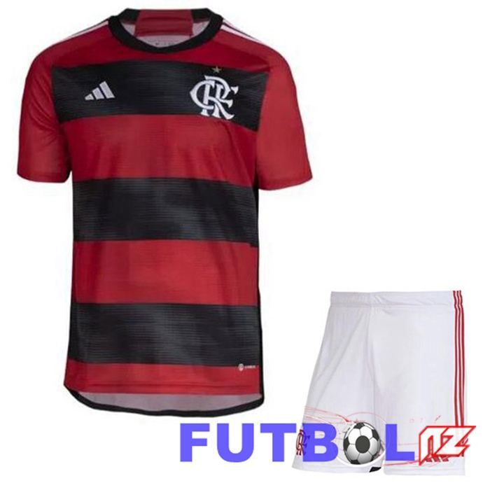 Camisetas De Futbol Flamengo Ninos Primera Rojo 2023/2024