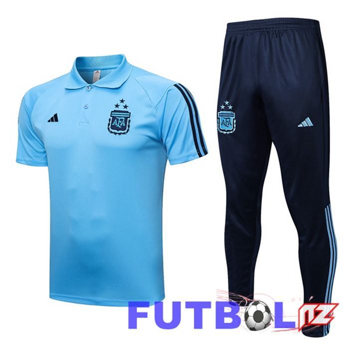 Camiseta Polo Argentina + Pantalones Azul 2023/2024