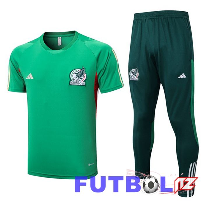 Camiseta Entrenamiento México + Pantalones Verde 2023/2024