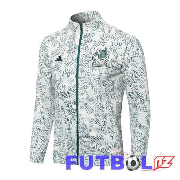 Chaquetas Futbol México Blanco Verde 2023/2024