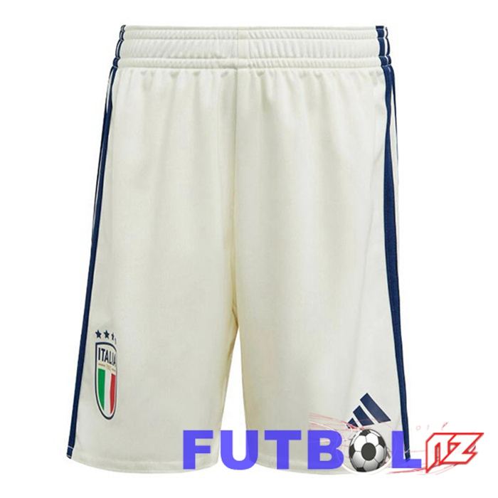 Cortos De Futbol Italia Segunda Blanco 2023/2024