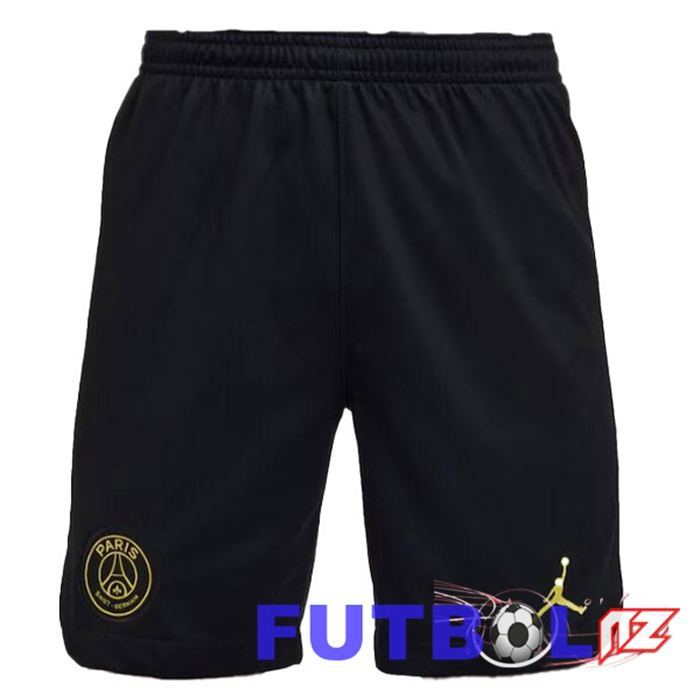 Cortos De Futbol Paris PSG Cuarta Negro 2022/2023