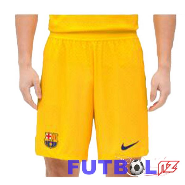 Cortos De Futbol FC Barcelona Cuarta Amarillo 2022/2023