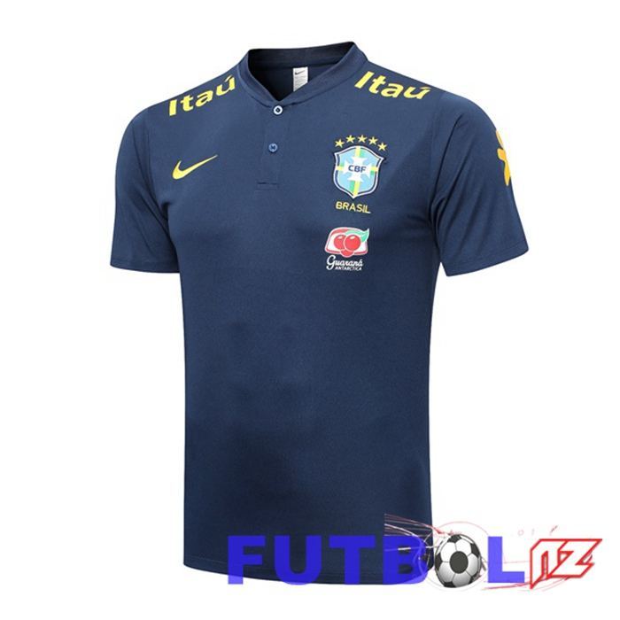 Camiseta Polo Brasil Azul Real 2023/2024