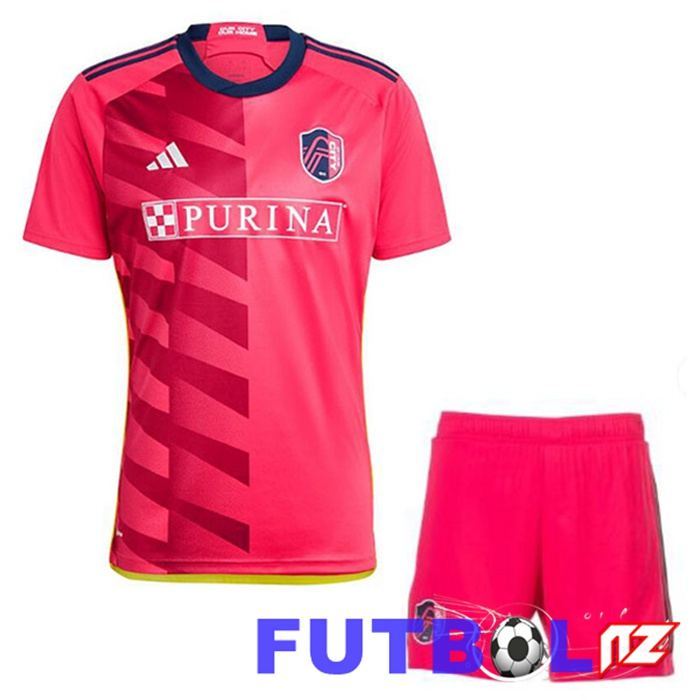 Camisetas De Futbol St.Louis City FC Ninos Primera Rojo 2023/2024