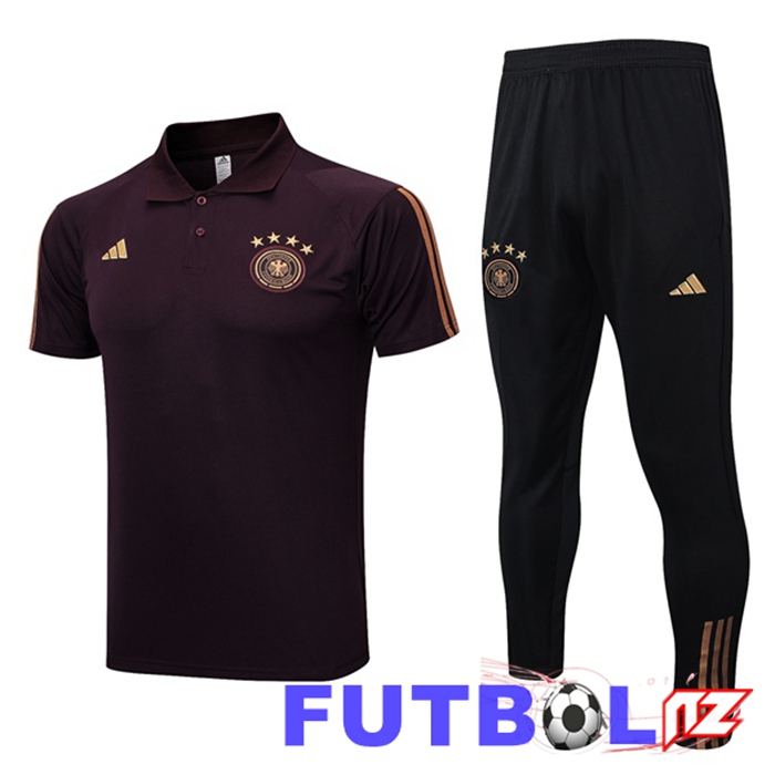 Camiseta Polo Alemania + Pantalones Marrón 2023/2024
