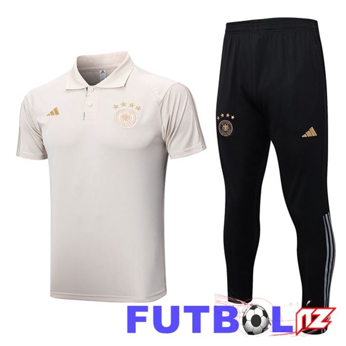Camiseta Polo Alemania + Pantalones Amarillo 2023/2024