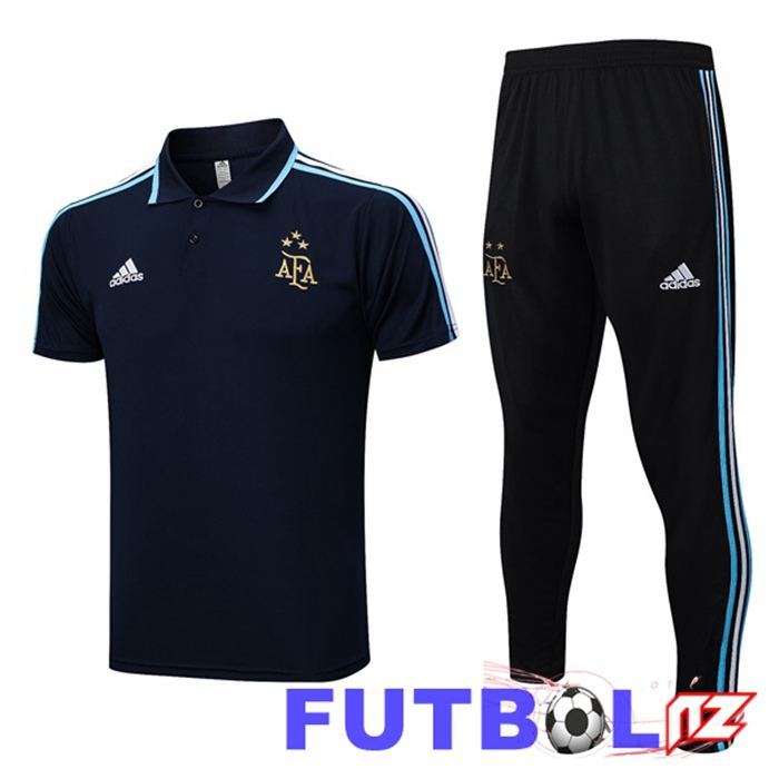 Camiseta Polo Argentina + Pantalones Azul Real 2023/2024
