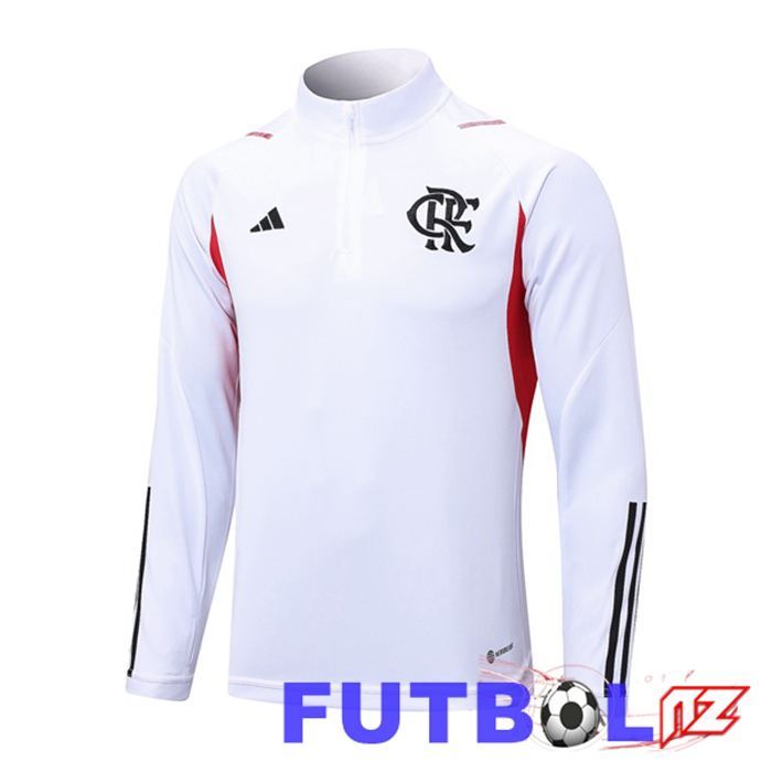 Sudadera De Entrenamiento Flamengo Blanco 2023/2024