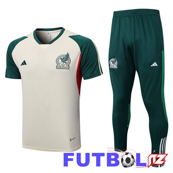 Camiseta Entrenamiento México + Pantalones Marrón 2023/2024