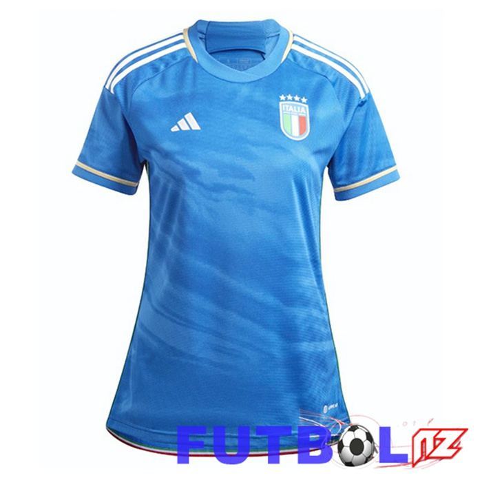 Camisetas De Futbol Italia Mujer Primera Azul 2023/2024 Camisetas De Futbol Italia Mujer Primera Azul 2023/2024