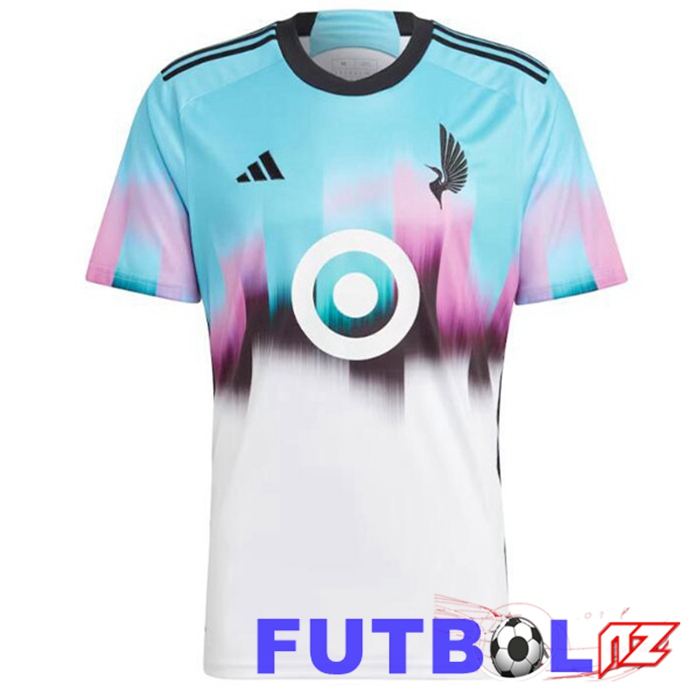 Camisetas De Futbol Minnesota United Segunda Blanco Azul 2023/2024