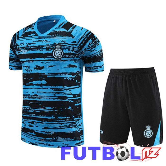 Camiseta Entrenamiento Al-Nassr FC + Cortos Azul 2023/2024