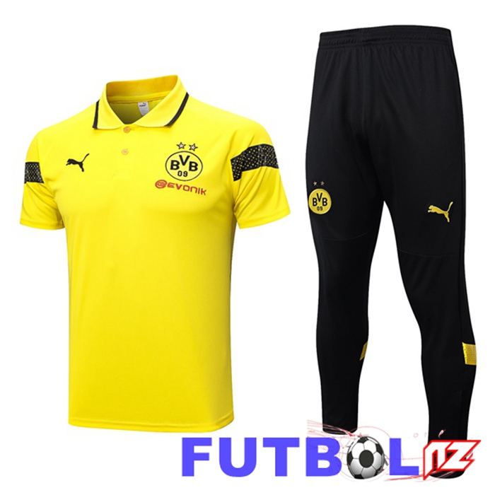 Camiseta Polo Dortmund BVB + Pantalones Amarillo 2023/2024