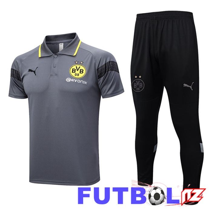 Camiseta Polo Dortmund BVB + Pantalones Gris 2023/2024