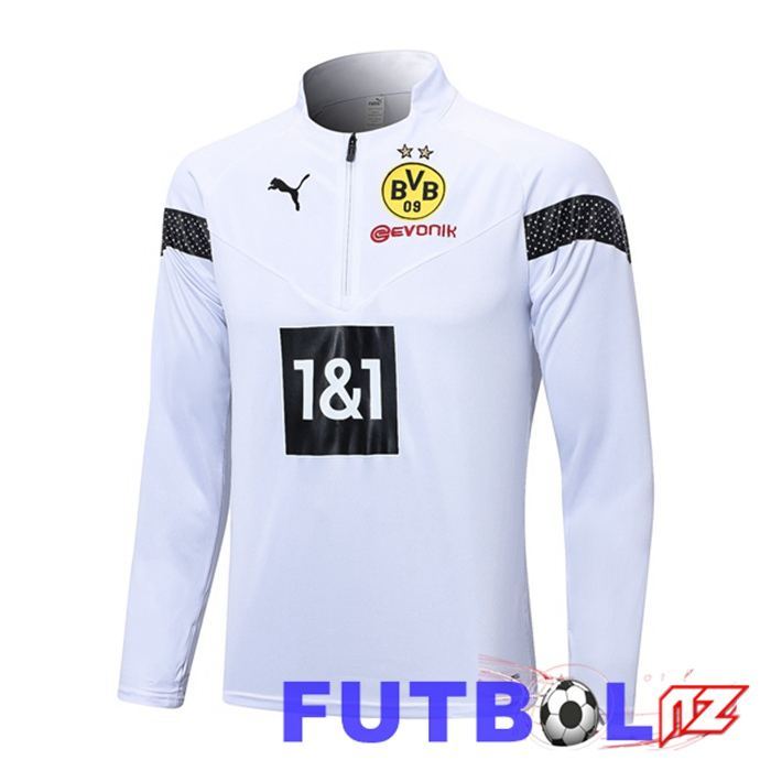 Sudadera De Entrenamiento Dortmund BVB Blanco 2023/2024