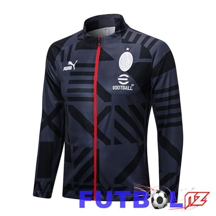 Chaquetas Futbol AC Milan Negro 2023/2024