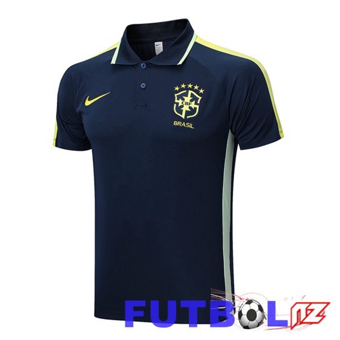 Camiseta Polo Brasil Azul Real 2023/2024