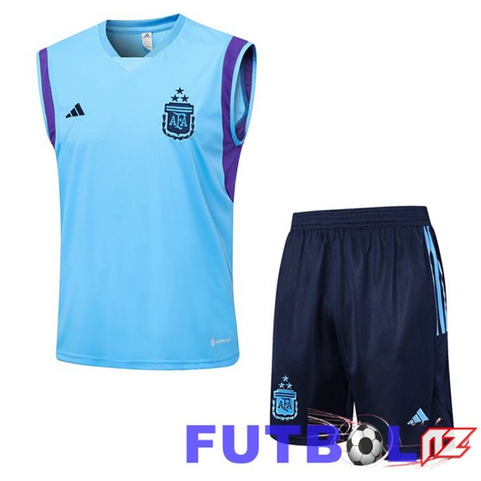 Chaleco De Futbol Argentina + Cortos Azul 2023/2024