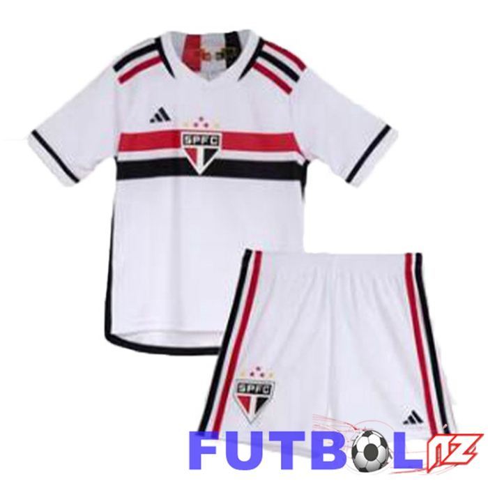 Camisetas De Futbol Sao Paulo FC Ninos Primera Blanco 2023/2024