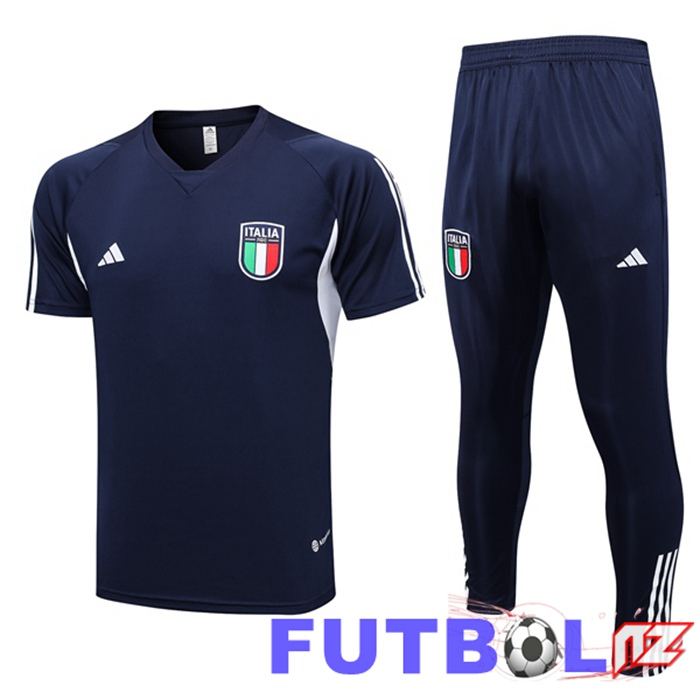 Camiseta Entrenamiento Italia + Pantalones Azul Real 2023/2024