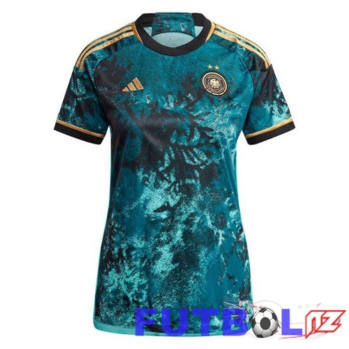 Camisetas De Futbol Alemania Mujer Segunda Verde 2023/2024