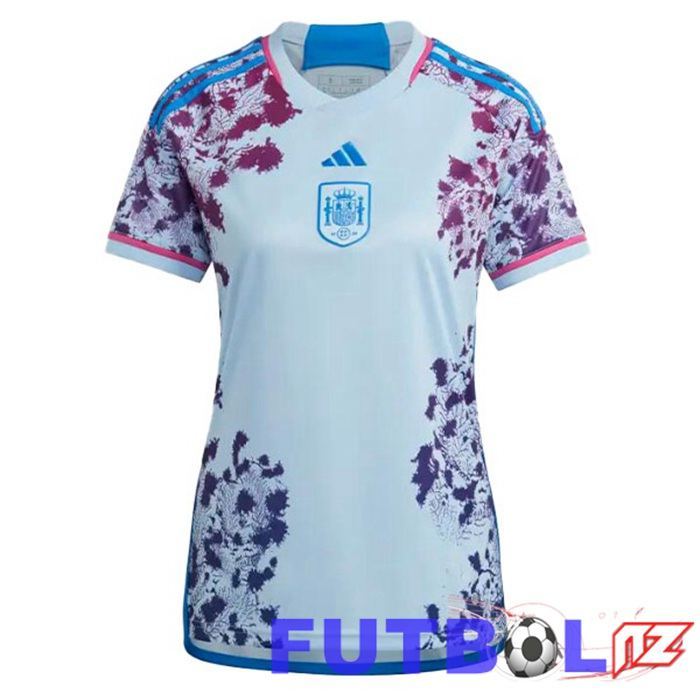 Camisetas De Futbol España Mujer Segunda Azul 2023/2024