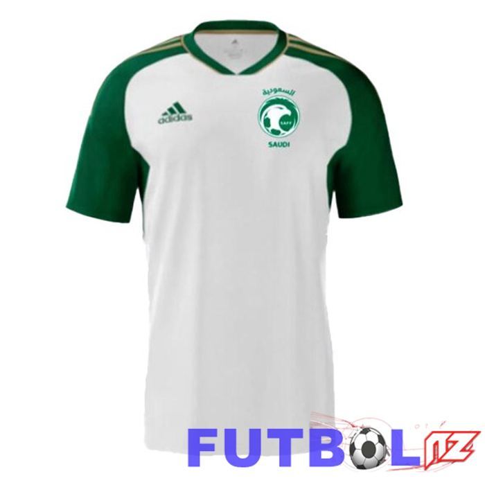 Camisetas De Futbol Arabia Saudita Segunda Blanco 2023/2024