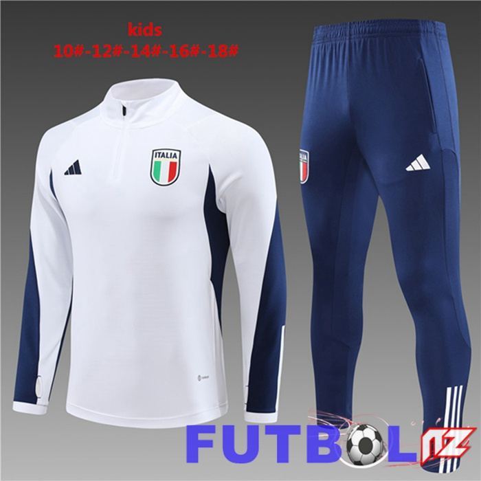 Chandal Equipos De Futbol Italia Ninos Blanco 2023/2024