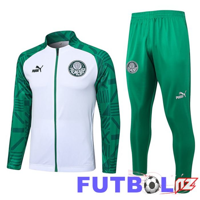 Chandal Equipos De Futbol - Chaqueta Palmeiras Blanco 2023/2024 Chandal Equipos De Futbol - Chaqueta Palmeiras Blanco 2023/2024
