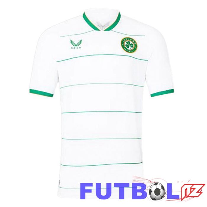 Camisetas De Futbol Irlanda Segunda Blanco 2023/2024 Camisetas De Futbol Irlanda Segunda Blanco 2023/2024
