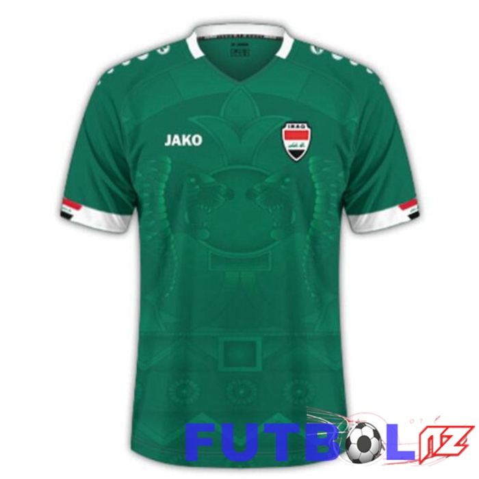 Camisetas De Futbol Irak Primera Verde 2023/2024 Camisetas De Futbol Irak Primera Verde 2023/2024