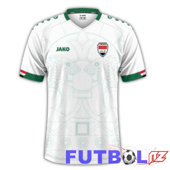 Camisetas De Futbol Irak Segunda Blanco 2023/2024 Camisetas De Futbol Irak Segunda Blanco 2023/2024